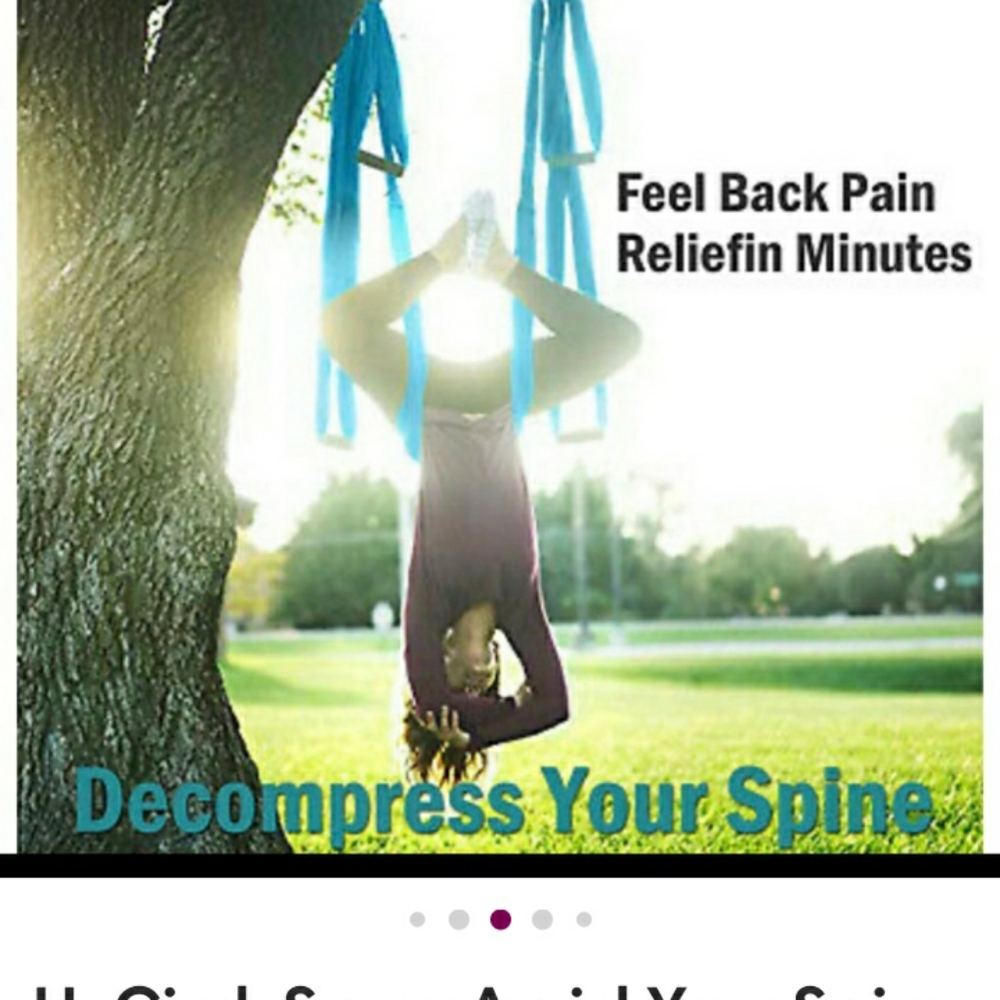 Blue Aerial Yoga Swing